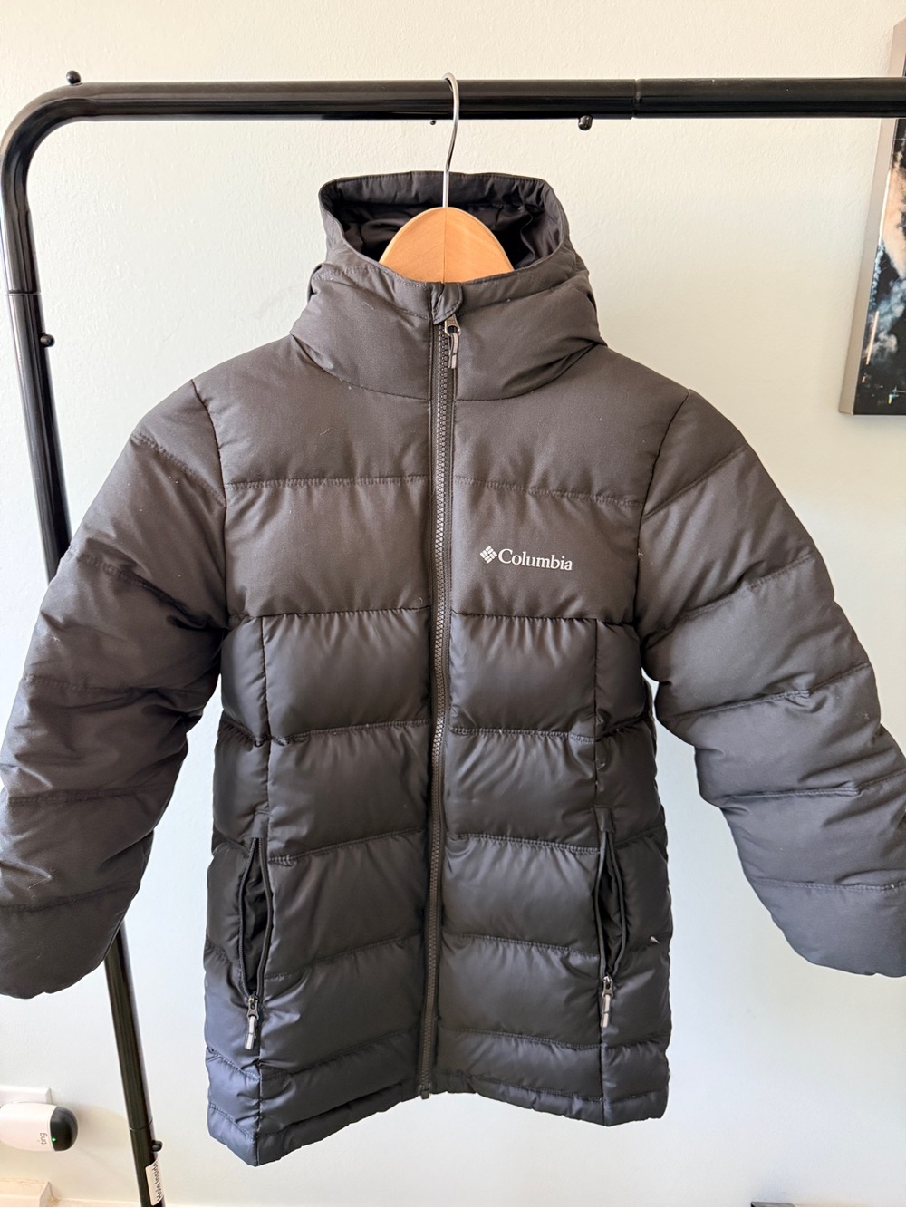 Columbia Black Kids Puffer Jacket with Hood